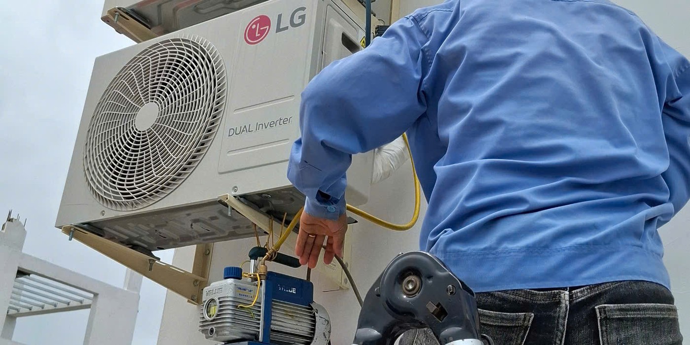 quy trình sửa điều hòa lg