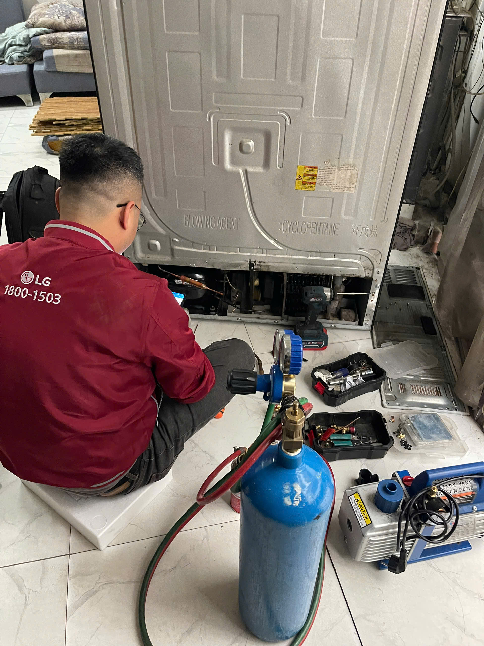 sửa tủ lạnh lg cũ